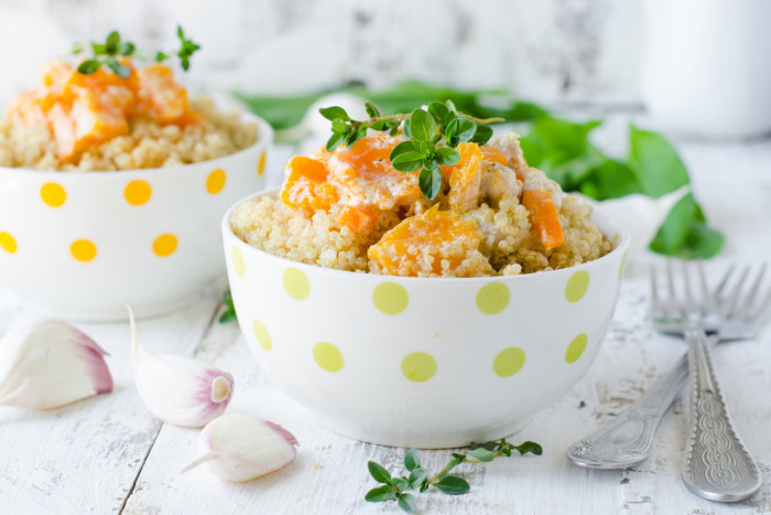 киноа с курицей