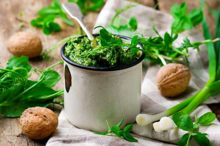 песто с мятой