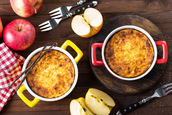запеканка с яблоками