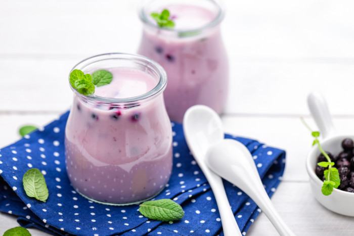 йогурт с голубикой