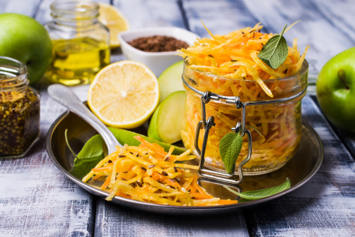 морковь с яблоком