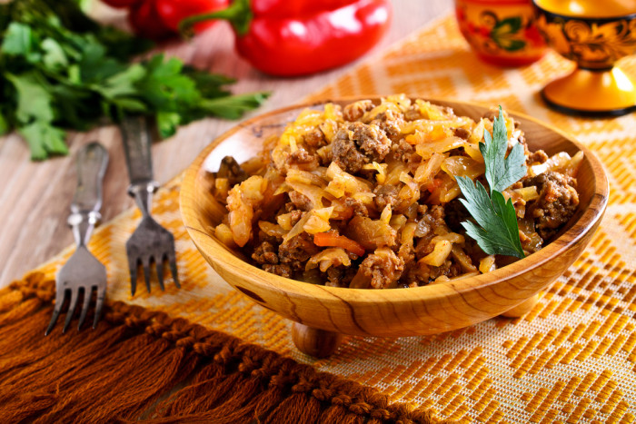 капуста с фаршем