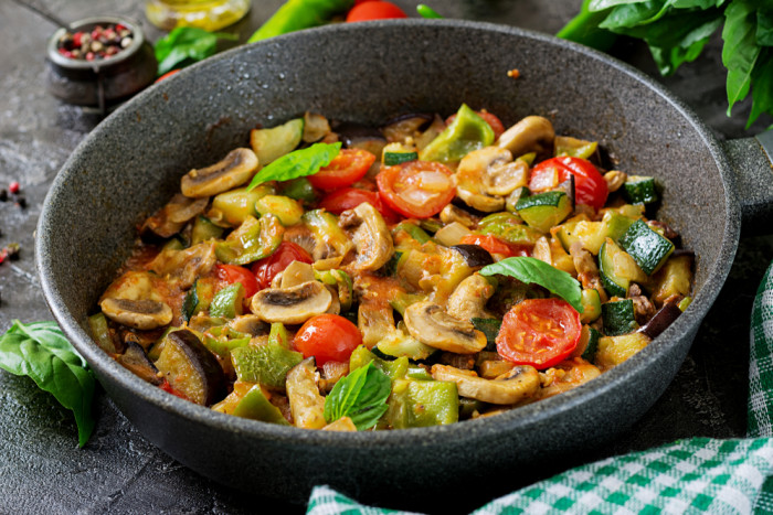 овощи с грибами