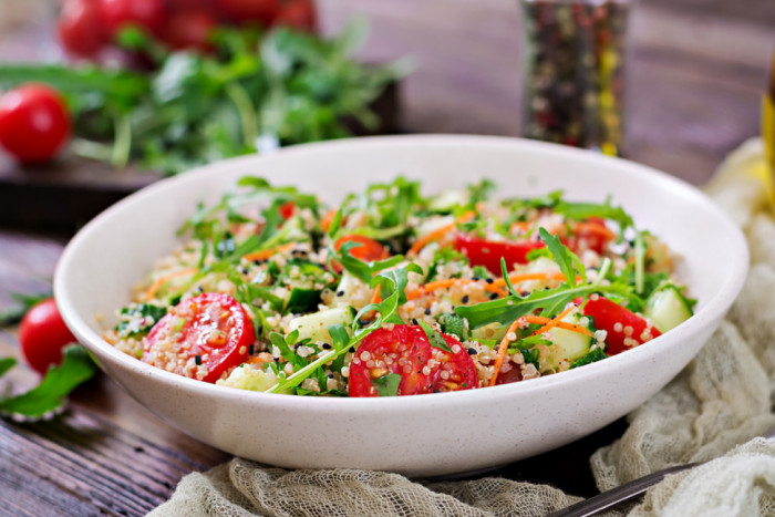 киноа с овощами