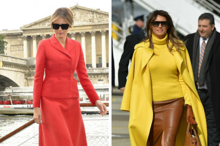 Мелания Трамп яркая