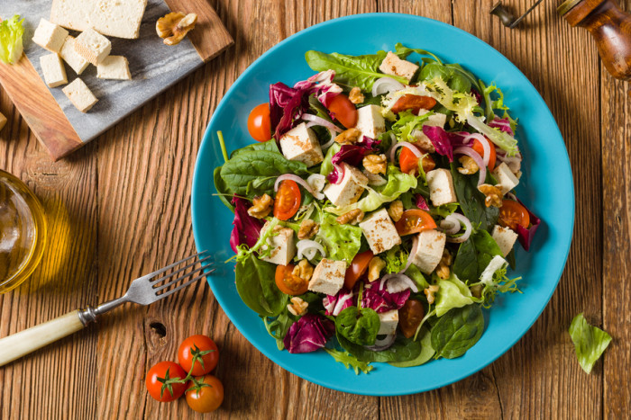 салат с тофу