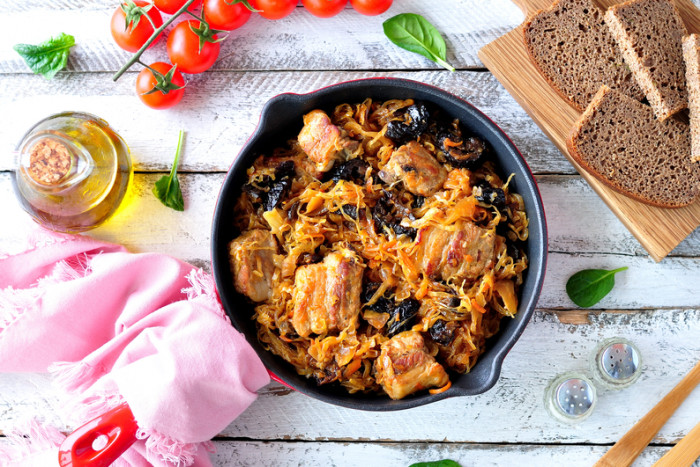 капуста с ребрами