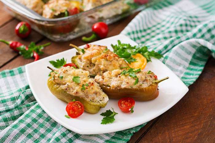 перцы с курицей