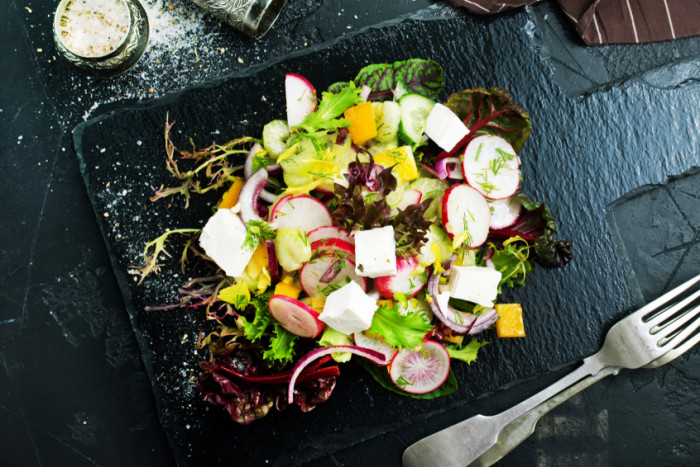 салат с брынзой