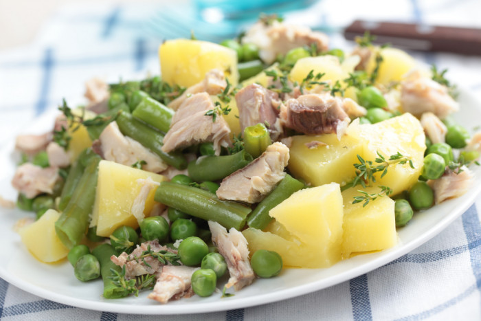 тунец со спаржевой