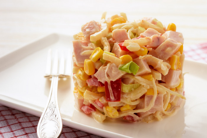ветчина с кукурузой