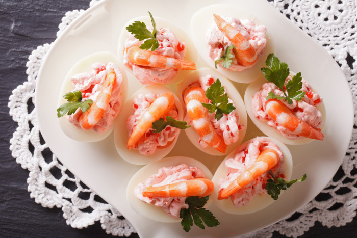 яйца с кальмарами