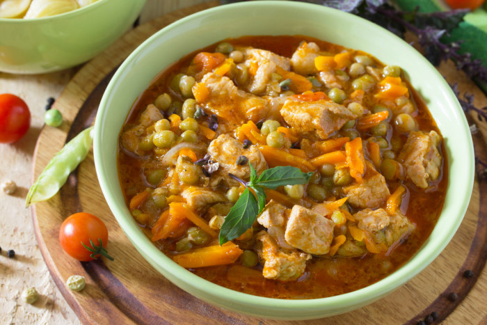 курица горошек