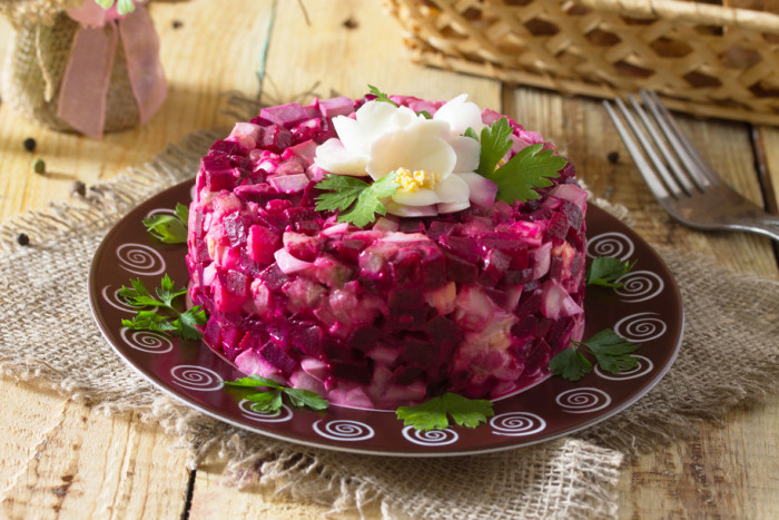 сельдь свекла