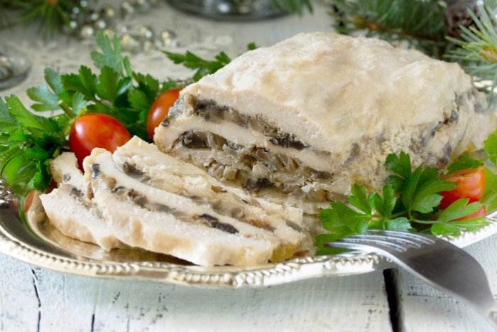 курица грибы