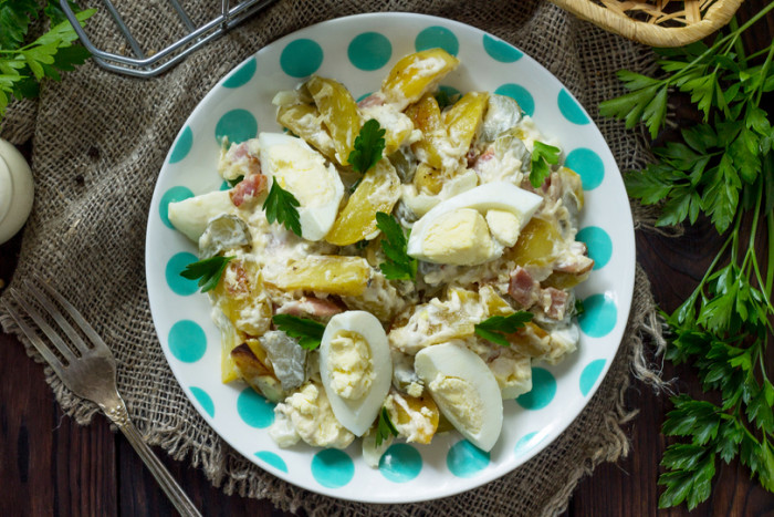 картофель бекон