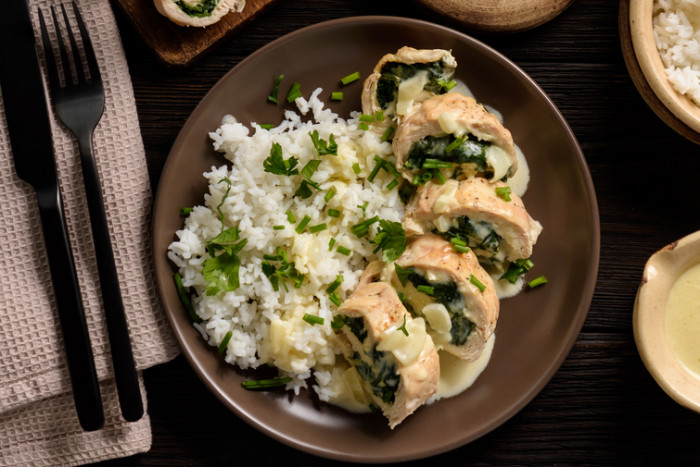 рулеты шпинат