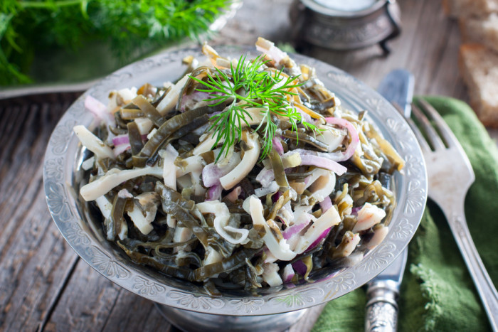 кальмары капуста