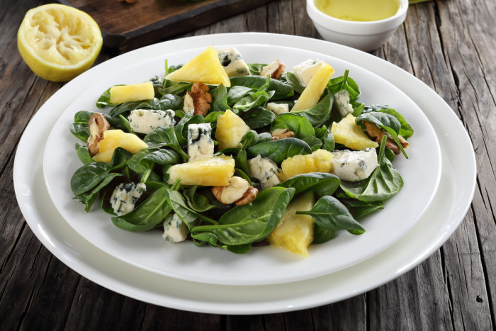 ананас шпинат