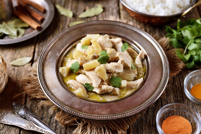 курица ананас