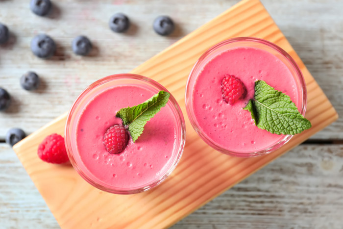 молоко малина