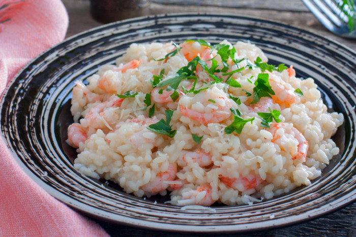 ризотто креветки