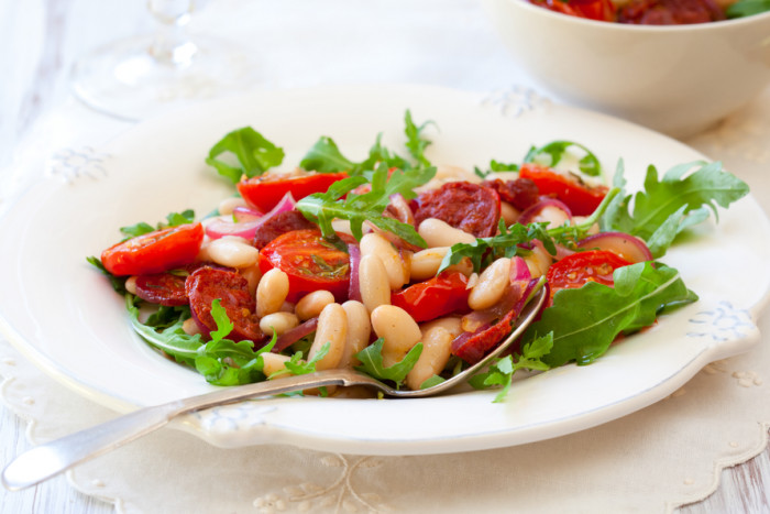 фасоль томаты