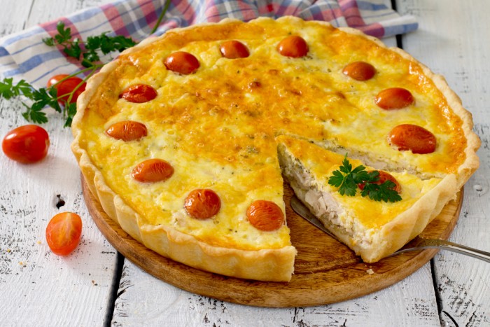 Киш с курицей