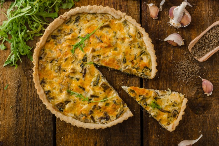 пирог с курицей и сыром