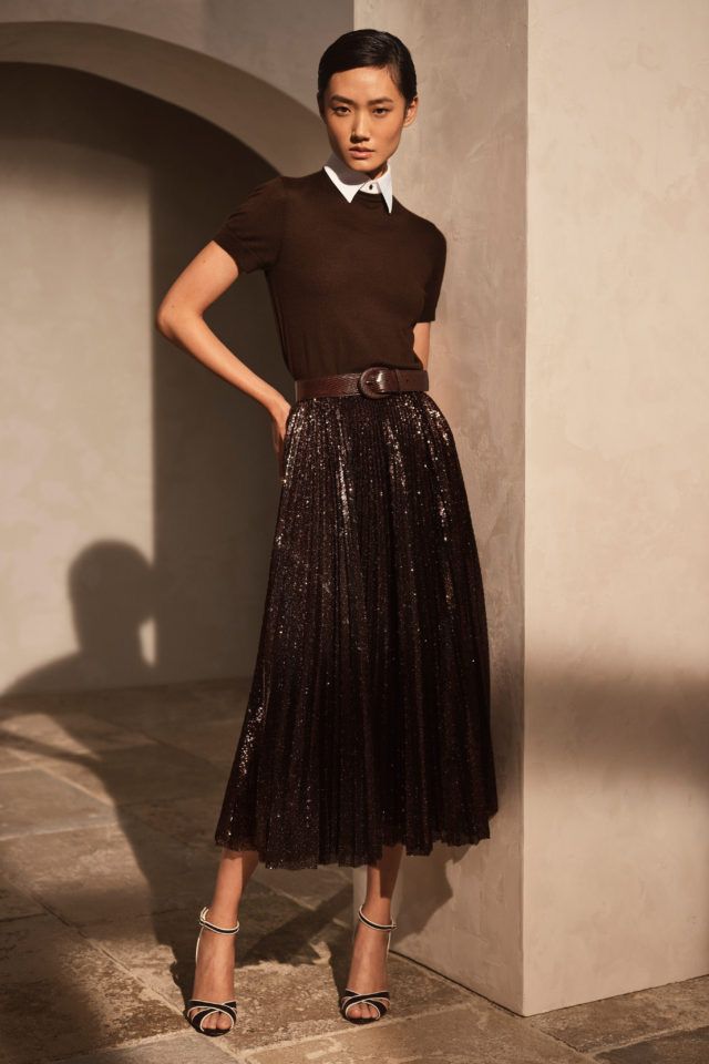 юбка с плиссировкой