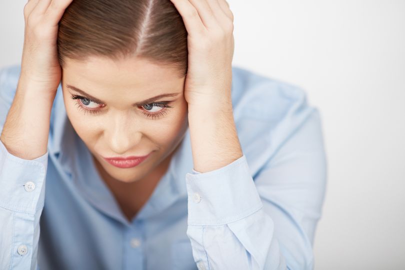 девушка паника