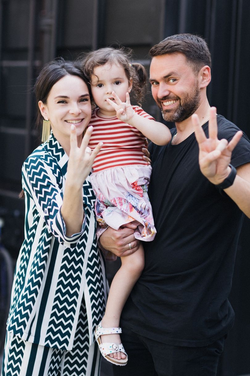 Инна Мирошниченко с семьей